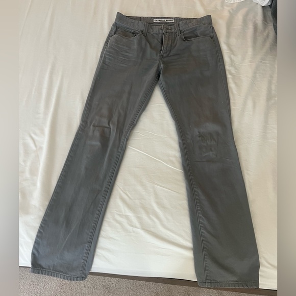 Express slim straight gray jeans 32X34 - Picture 2 of 7